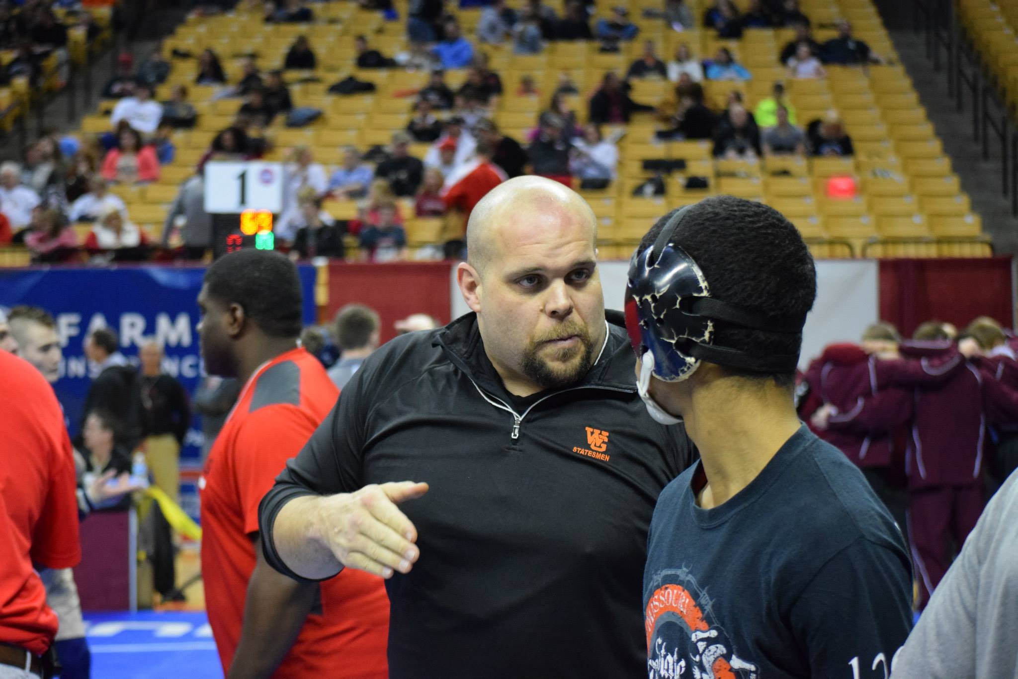 Coach James Lemay, at the 2015 Missouri State Championships.